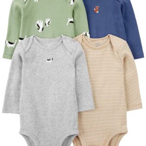 Kit body bebê 4 peças cachorro raposa multicor | Carter's