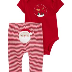 Conjunto longo bebê 2 peças de Natal vermelho | Carter's