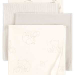 Kit cueiro bebê 4 peças listrado elefantes multicor | Carter's