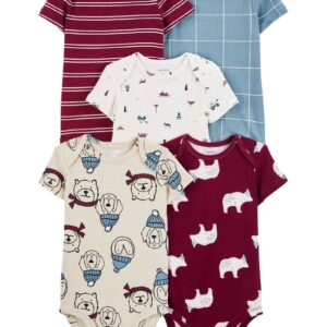 Kit body bebê 5 peças ursinho multicor | Carter's