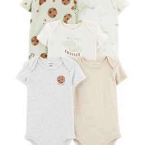 Kit body bebê 5 peças cookies multicor | Carter's