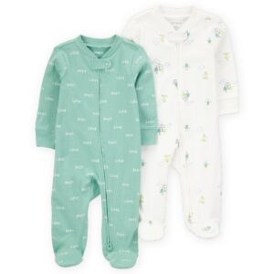 Kit macacão bebê 2 peças com pezinhos love chuvinha multicor | Carter's