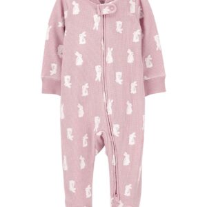 Macacão bebê texturizado coelhos rosa | Carter's