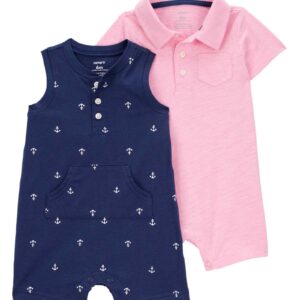 Kit macaquinho bebê 2 peças polo âncora multicor | Carter's