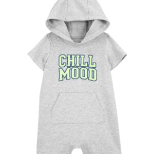 Macaquinho bebê mesclado com capuz chill mood cinza | Carter's