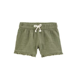 Short infantil texturizado com elástico verde | Carter's