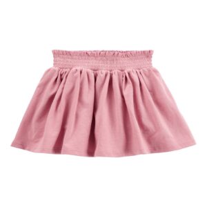 Short-saia infantil evasê com lastex rosa | Carter's