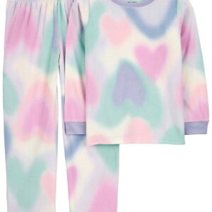 Pijama longo infantil 2 peças em fleece degradê multicor | Carter's