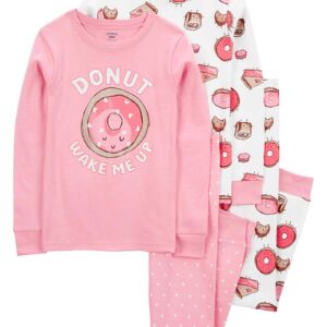 Pijama longo infantil 4 peças donuts multicor | Carter's