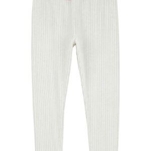 Calça infantil cós elástico canelada aveludada branca | Carter's