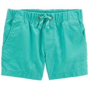 Bermuda infantil texturizada cós elástico e cordão azul | Carter's