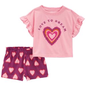 Pijama curto infantil 2 peças love to dream multicor | Carter's