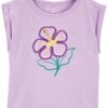 Camiseta infantil muscle tee flor lilás | Carter's