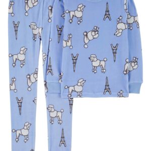 Pijama longo infantil 2 peças de fleece cachorro azul | Carter's
