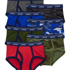 Kit cueca infantil 7 peças slip camuflada multicor | Carter's