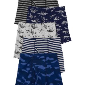 Kit cueca infantil 5 boxer peças dinossauro multicor | Carter's