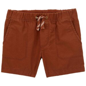 Bermuda sarja infantil com elástico e cordão marrom | Carter's