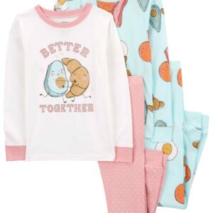 Pijama longo infantil 4 peças better together multicor | Carter's