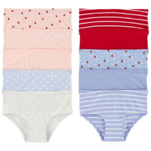 Kit calcinha infantil 10 peças estampadas multicor | Carter's