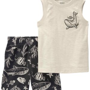 Conjunto curto infantil 2 peças baleias multicor | Carter's