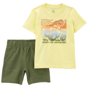 Conjunto curto infantil 2 peças carro adventure multicor | Carter's