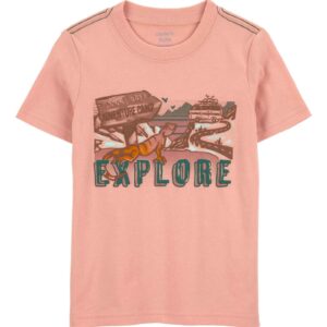 Camiseta infantil sunny days rosa | Carter's