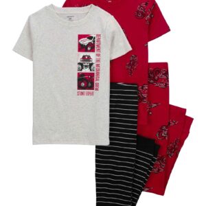 Pijama longo infantil 4 peças stunt expert multicor | Carter's