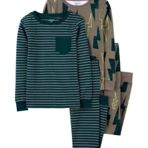 Pijama longo infantil 4 peças caminhão e trator multicor | Carter's