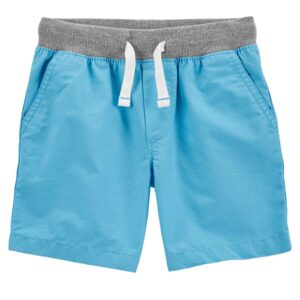 Bermuda infantil cós elástico e cordão azul | Carter's