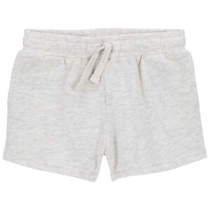 Short de moletom infantil cós de elástico cinza | Carter's