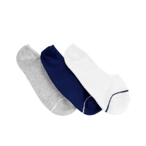 Kit meia infantil 3 pares cano curto listra multicor | Carter's