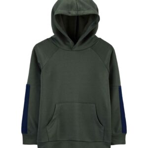 Blusa de Moletom Infantil Carter's Capuz Cinza Escuro Tam 6 a 8