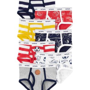Kit cueca infantil slip 7 peças estampa de esporte | Carter's