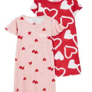 Camisola infantil 2 peças babados coração multicor | Carter's