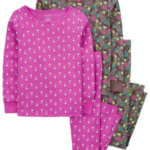 Pijama longo infantil 4 peças margaridas multicor | Carter's