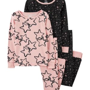 Pijama longo infantil 4 peças estrelas multicor | Carter's
